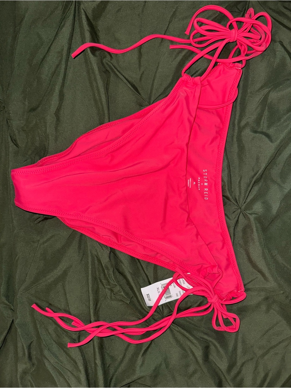 Pacsun Storm Reid Hot Pink Tie-Side Bikini Bottom